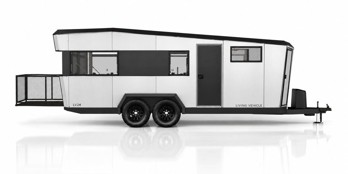 Side profile of an LV Line travel trailer